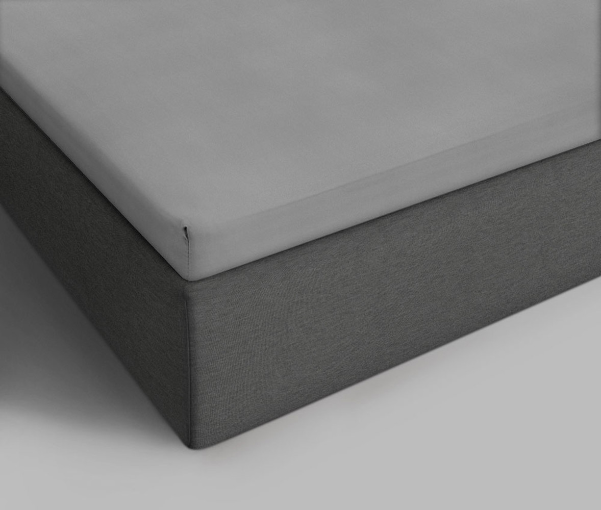 Beau Maison Topper Spannbetttuch Jersey Grey