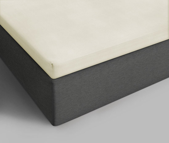 Beau Maison Topper Spannbettlaken Jersey Creme