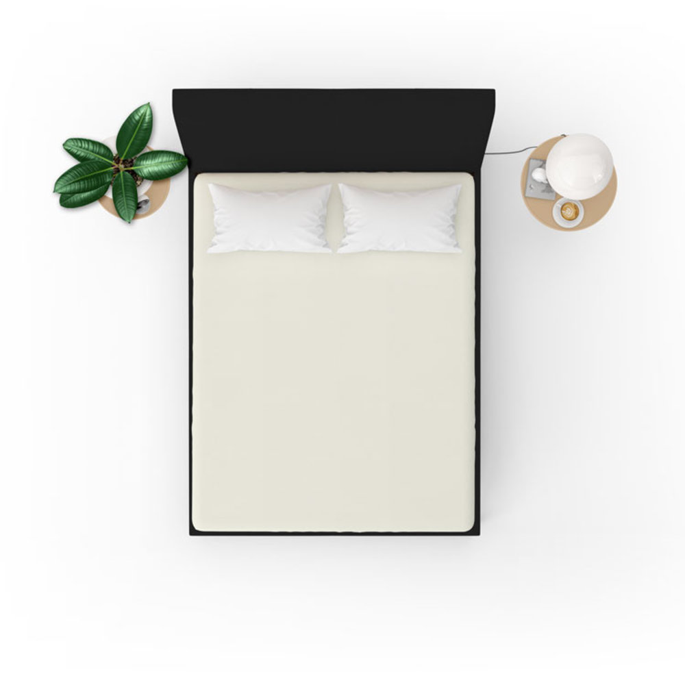 Beau Maison Topper Fitted Sheet Jersey Cream Beau Maison Topper Fitted Sheet Jersey Cream