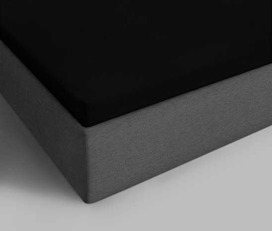 Beau Maison Topper Hoeslaken Jersey Zwart