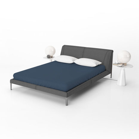 Beau Maison Jersey fitted sheet in Blue