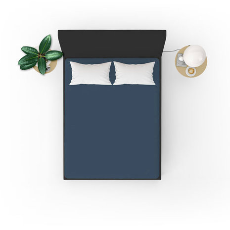 Beau Maison Jersey fitted sheet in Blue