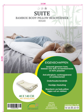 Beau Maison Bamboo Body Pillow Protector