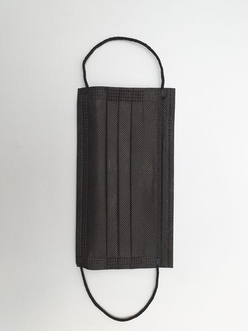 Stock Aanbieding Zwarte Medische Mondkapje Type 2R - 1000  Stuks - Waterafstotende Mondmasker
