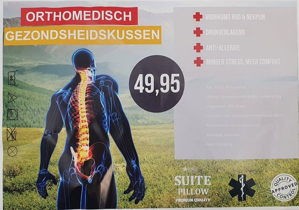 Suite Sheets Stevige Boxkussen Sale - Anti Allergisch - Navulbaar met ritssluiting