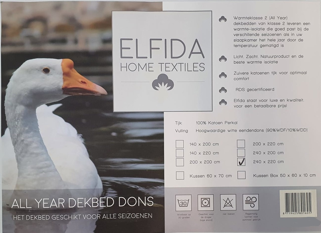 Stock Donzen Dekbed 10% Eendendons All Year Stock Donzen Dekbed 10% Eendendons All Year
