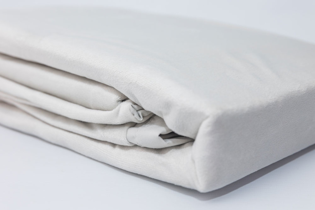 Beau Maison Velvet Duvet Cover Silver Velvet/Velour