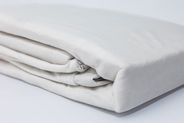 Beau Maison Fluwelen Dekbedovertrek Zilver Velvet/Velours