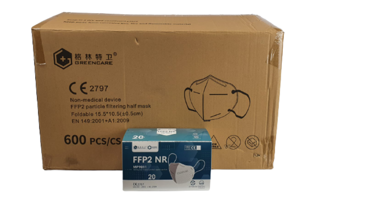 Stock 1000  Mondkapjes KN 95 Voor Groothandel - FFP2 Masks  - v.a. 0,20 cent per stuk