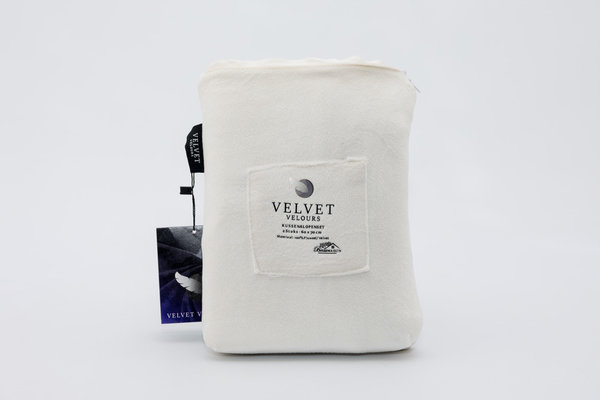 Beau Maison Velvet Pillowcases Pearl White Velvet Velvet