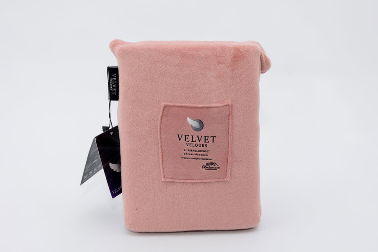 Beau Maison Velvet pillowcases Old rose Velvet velvet