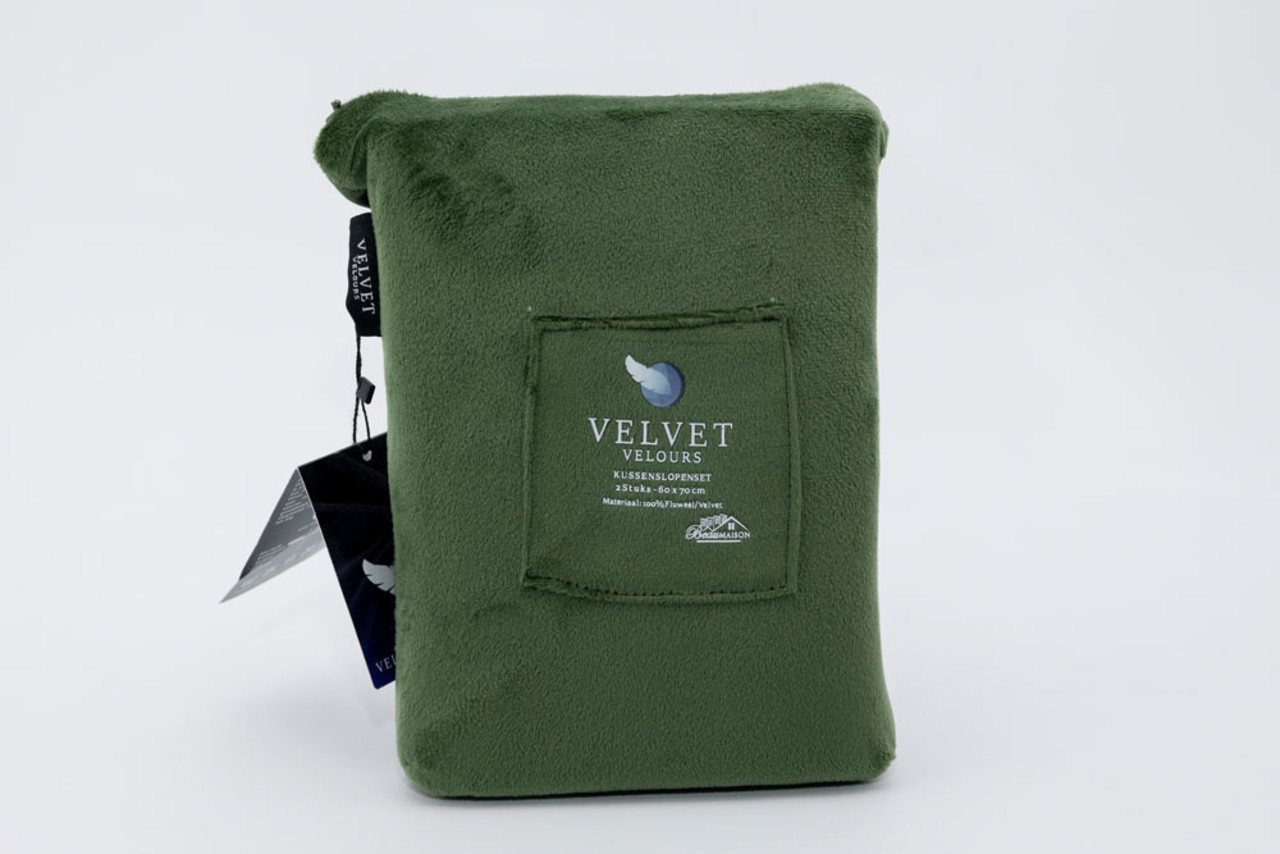 Beau Maison Fluwelen kussenslopen Groen Velvet-velours