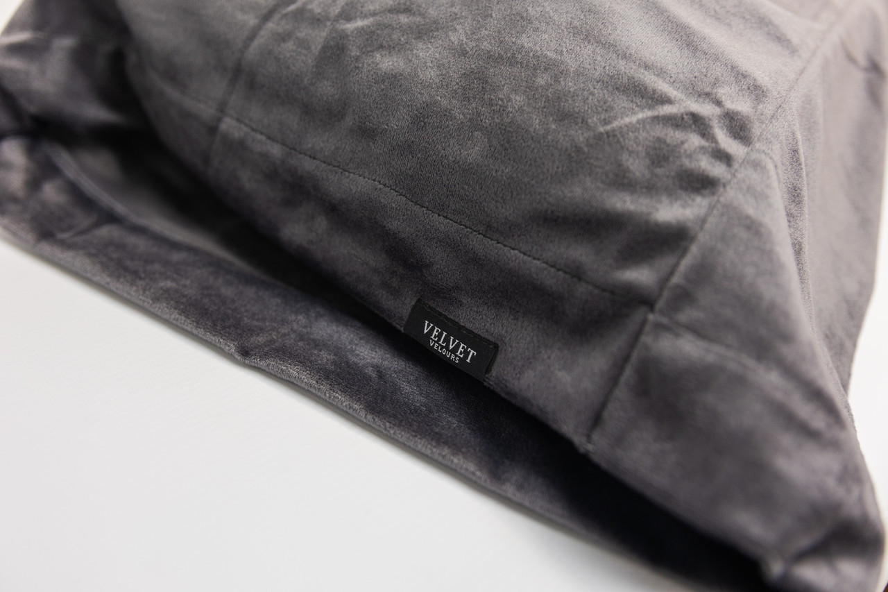 Beau Maison Velvet Kussensloop Antraciet Bodypillow