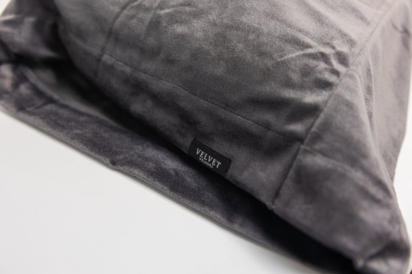 Beau Maison Velvet Kussensloop Antraciet Bodypillow