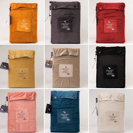 Beau Maison Velvet fitted sheet assorti