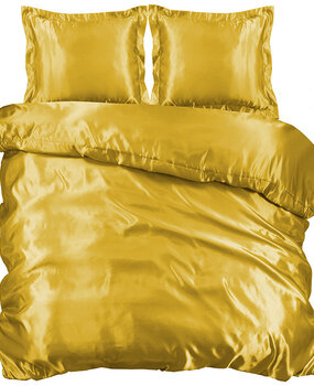 Beauty Silk Bettbezug Satin Gold