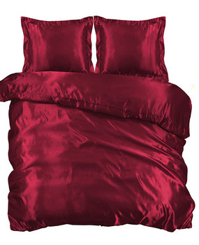 Beauty Silk Bettbezug Satin Rot