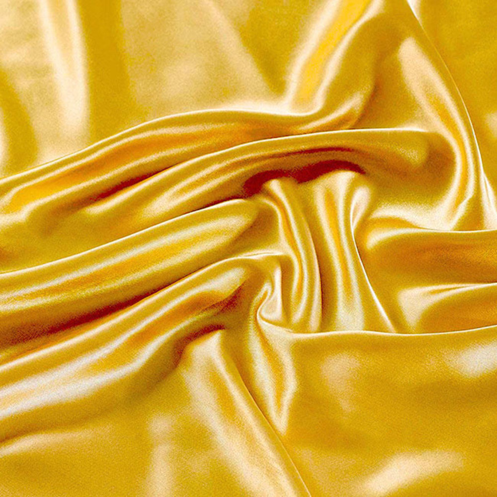 Beauty Silk Satin Fitted Sheet Gold / Yellow Beauty Silk Satin Fitted Sheet Gold / Yellow