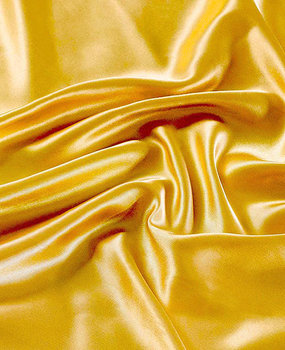 Beauty Silk Fitted sheet Satin Yellow