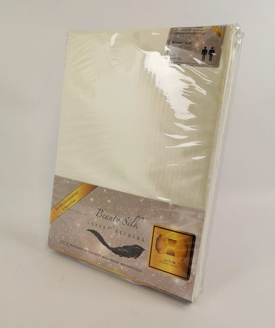 Beauty Silk Satin Fitted Sheet Cream Beauty Silk Satin Fitted Sheet Cream
