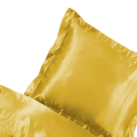 Beauty Silk Satijnen Kussenslopen Goud / Geel - 2 stuks