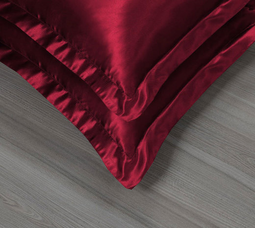 Beauty Silk Kussenslopen Satijn Rood - 2 stuks