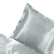 Beauty Silk Kussenslopen Satijn Zilver Grijs - 2 stuks Beauty Silk Kussenslopen Satijn Zilver Grijs - 2 stuks