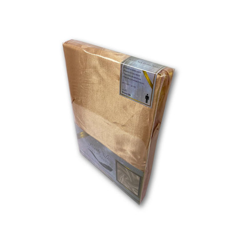 Beauty Silk Satin-Spannbettlaken Taupe / Champagner