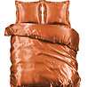 Beauty Silk Glanzend Satijnen Dekbedovertrek Cognac Beauty Silk Glanzend Satijnen Dekbedovertrek Cognac