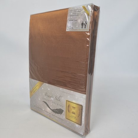 Beauty Silk Satijnen Hoeslaken Cognac Beauty Silk Satijnen Hoeslaken Cognac