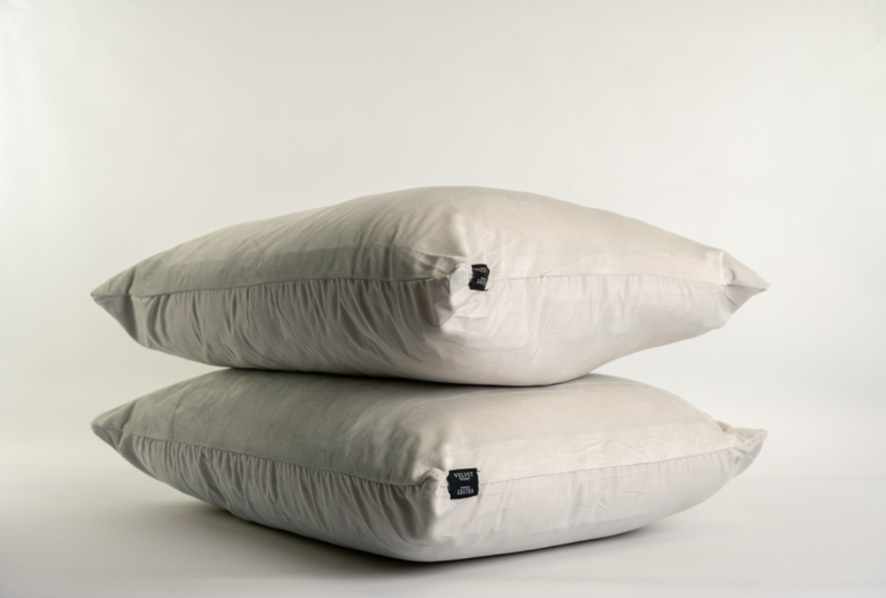 Beau Maison Fluwelen kussenslopen Zilver Velvet-velours