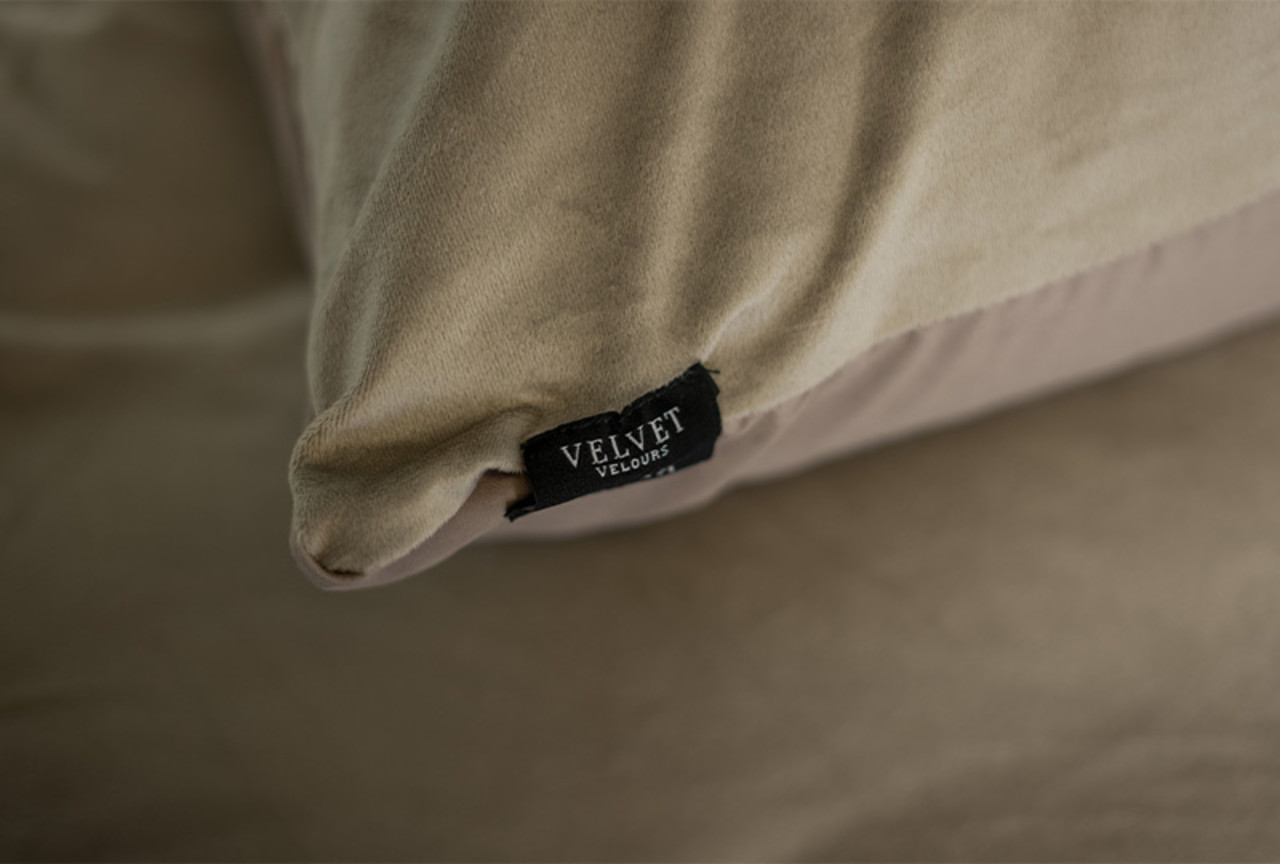 Beau Maison Velvet Pillowcases Taupe Gray Velvet Velvet