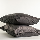 Beau Maison Velvet pillowcases Anthracite