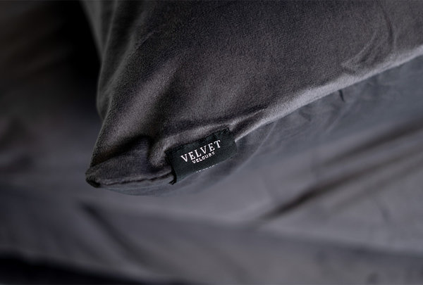 Beau Maison Velvet pillowcases Anthracite Velvet velvet