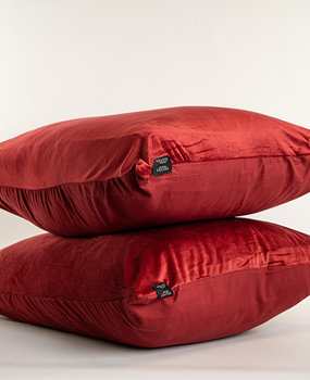 Beau Maison Fluwelen kussenslopen Bordeaux-rood