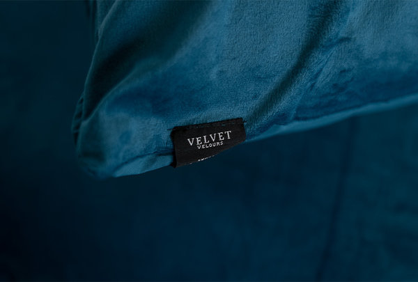 Beau Maison Velvet pillowcases Petrol Blue Velvet velvet