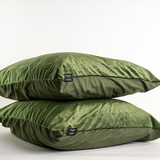 Beau Maison Velvet pillowcases Green