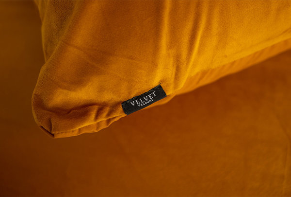 Beau Maison Velvet pillowcases Cognac Velvet velvet