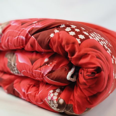 Beau Maison Printed duvet with red Roses All Season