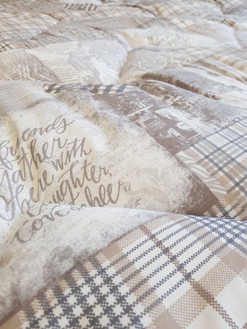 Beau Maison Bedruckte Bettdecke Beige-Taupe Beau Maison Bedruckte Bettdecke Beige-Taupe