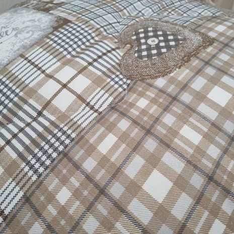 Beau Maison Printed duvet Beige-Taupe