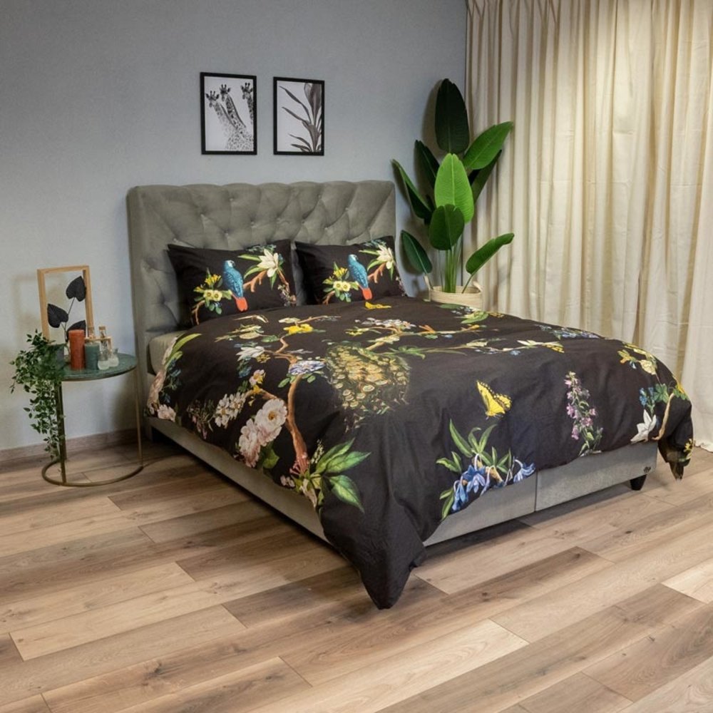 Inspirations Cotton duvet cover Night Peacock