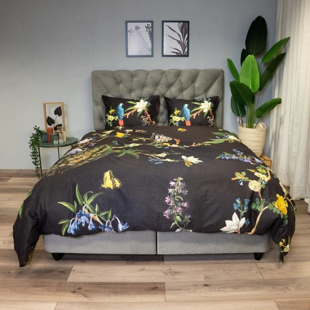 Inspirations Cotton duvet cover Night Peacock