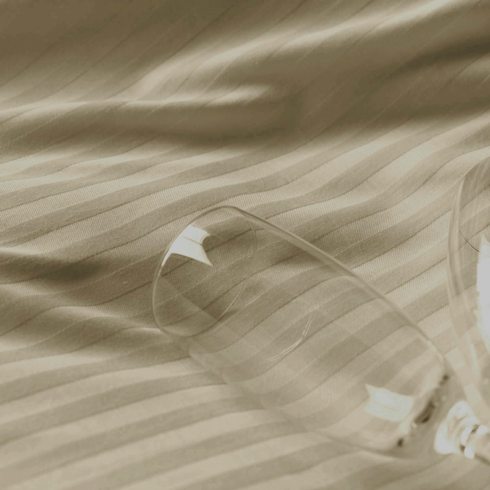 Beau Maison Cotton Satin Duvet Cover Hotel Line Taupe Green Beau Maison Cotton Satin Duvet Cover Hotel Line Taupe Green