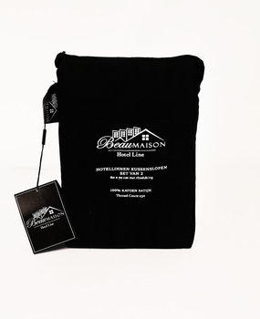 Beau Maison Hotelleinen-Kissenbezüge Schwarz - 2er-Set