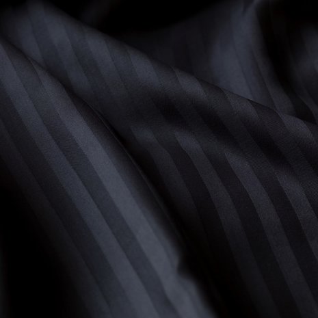 Beau Maison Kissenbezug Hotel Line Schwarz 60x70cm 2 Stück mit Reißverschluss