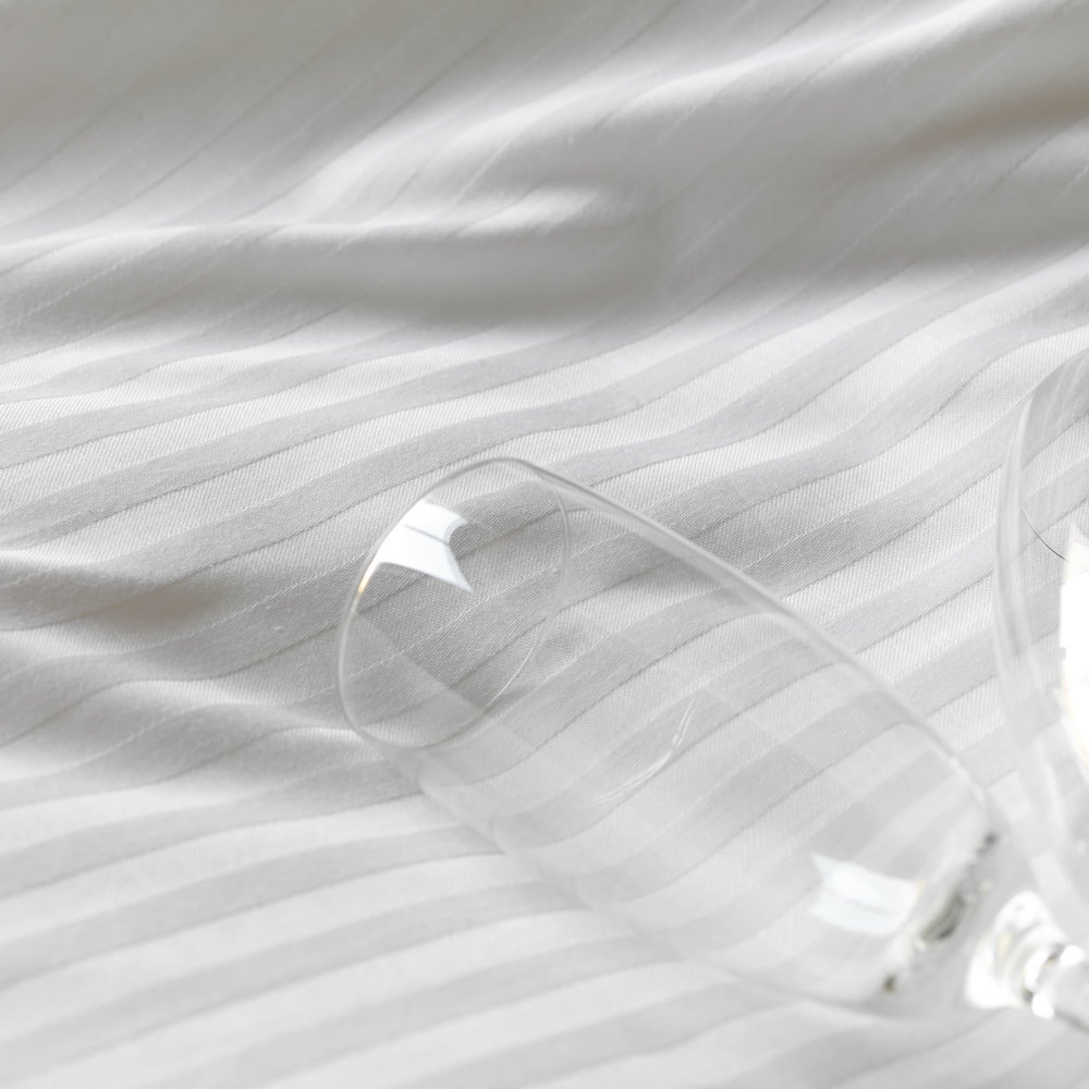 Beau Maison Kussensloop Hotel Line Wit 60x70cm - 2 stuks met ritssluiting