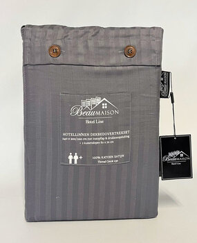 Beau Maison Duvet cover Cotton Satin Hotel Line Gray Beau Maison Duvet cover Cotton Satin Hotel Line Gray