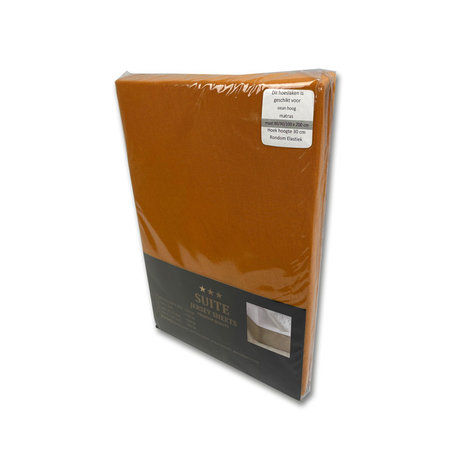 Suite Sheets Hoeslaken Katoen Jersey Cognac Suite Sheets Hoeslaken Katoen Jersey Cognac