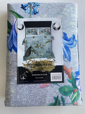 Inspirations Cotton duvet cover Peacock Light